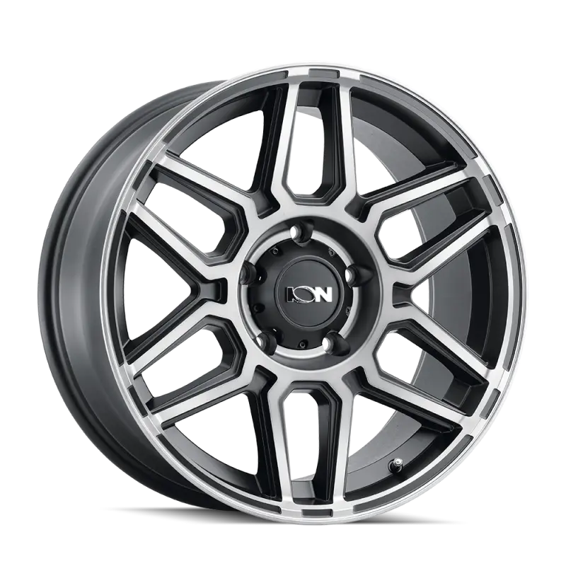 Ion Type 146 Matte Black Machined Dart-Tint Wheel – 17X9 Inch, 8X165.1 Bolt Pattern, Zero Offset, 125.2Mm Hub Bore 1