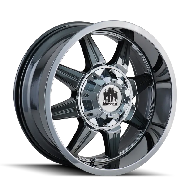 Mayhem Monstir Chrome Wheel – 20X10, 8X165.1 Bolt Pattern, -12Mm Offset, 130.8Mm Hub Bore 1