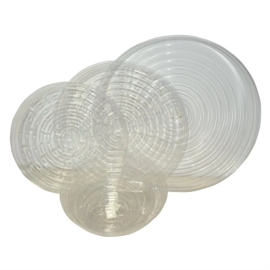 Clear Round Saucer 1