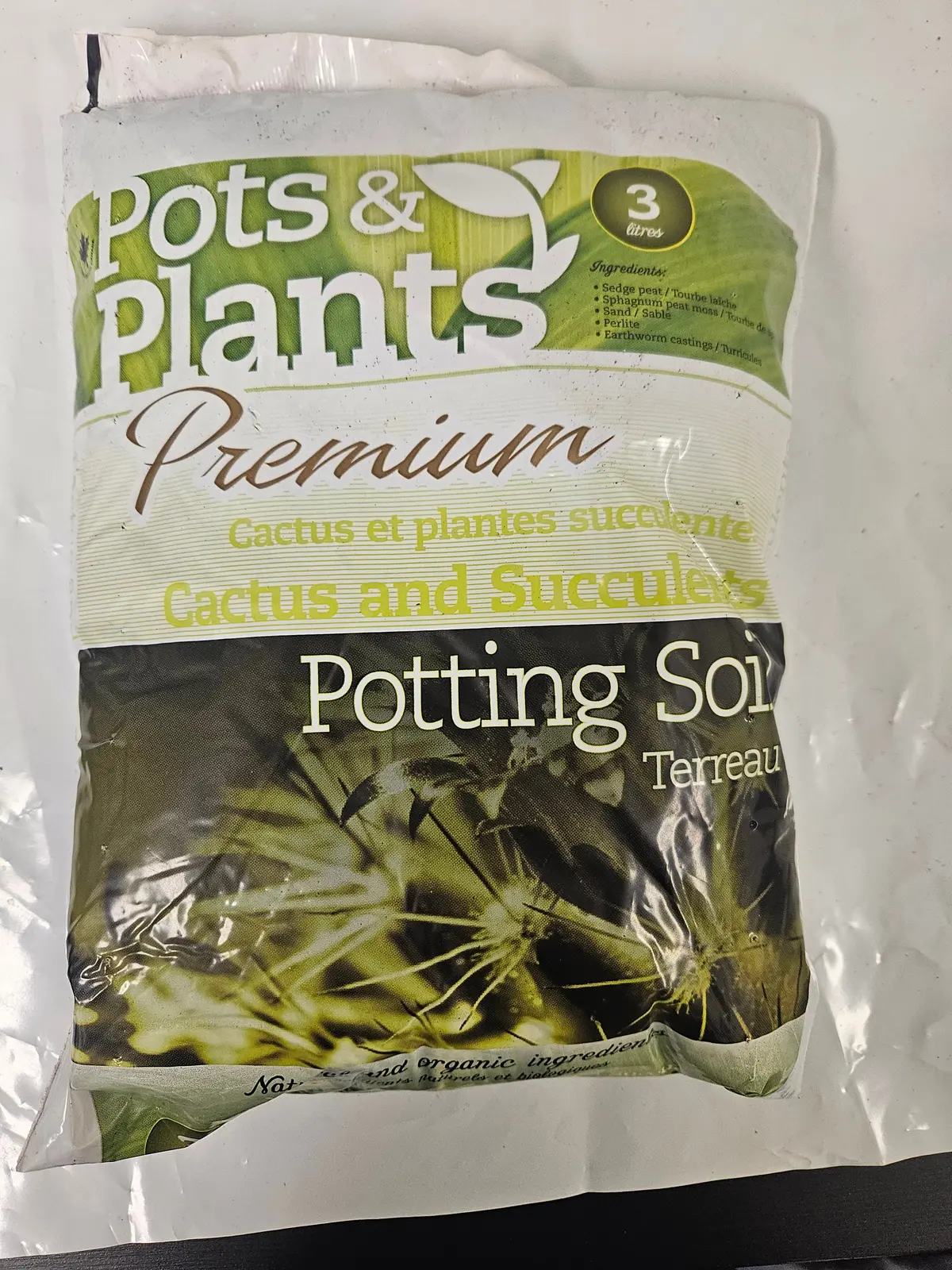 Pots & Plants Cactus And Succulents Potting Soil 3L 1
