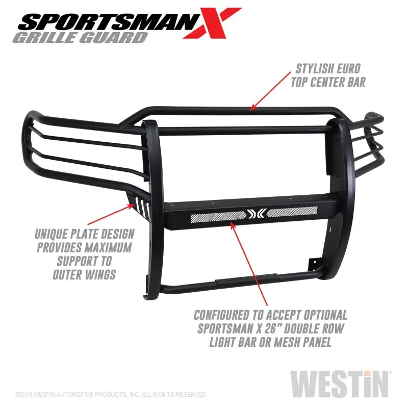 Westin Sportsman X Grille Guard For 2014–2020 Toyota Tundra – Textured Black 1