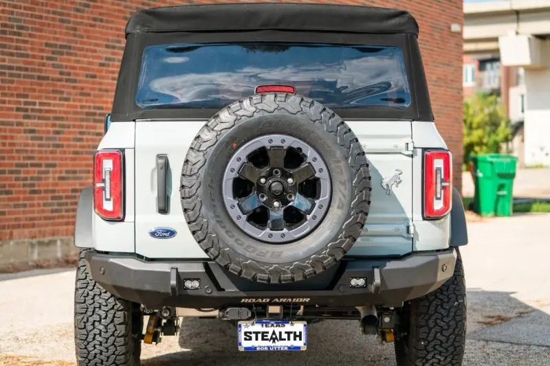Road Armor Stealth Rear Bumper For 2021+ Ford Bronco – Slim-Fit Design, Textured Black Finish 1