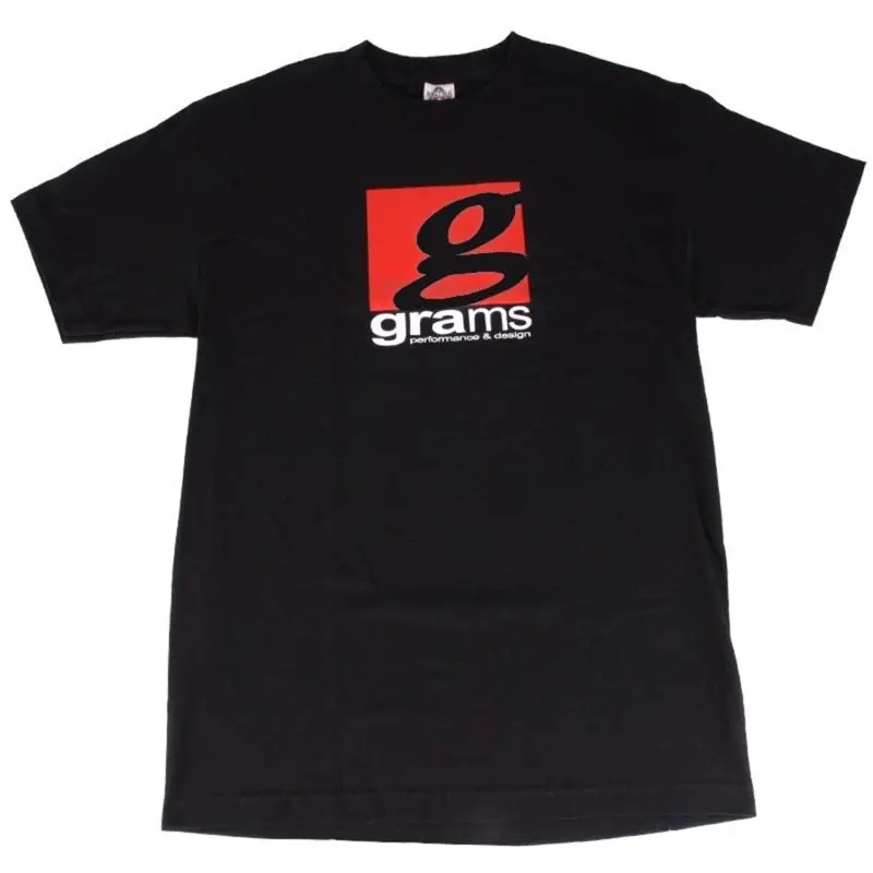 Grams Performance Logo Cotton T-Shirt – Black, Large 1