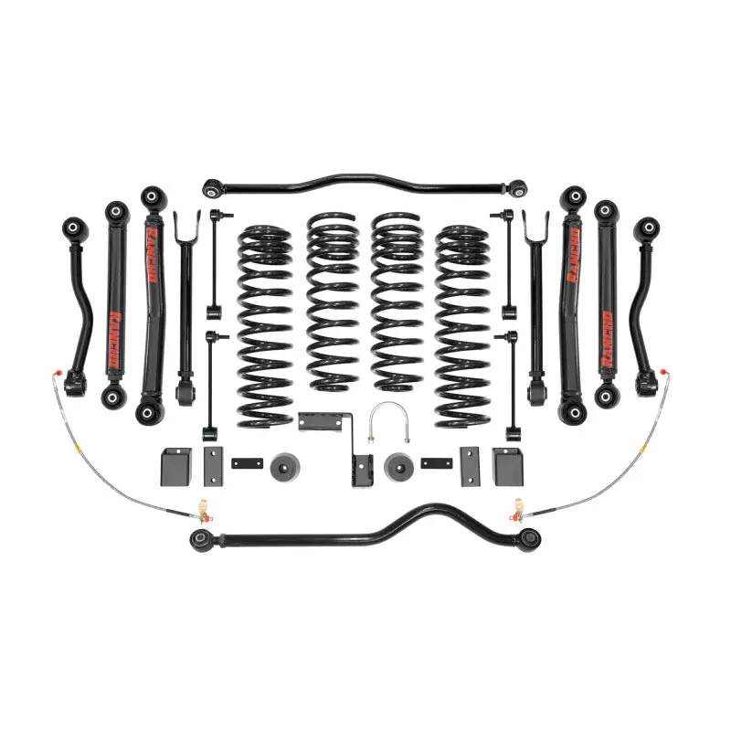 Rancho Short-Arm Suspension System For 2007–2017 Jeep Wrangler – Front And Rear Components (Box Three) 1