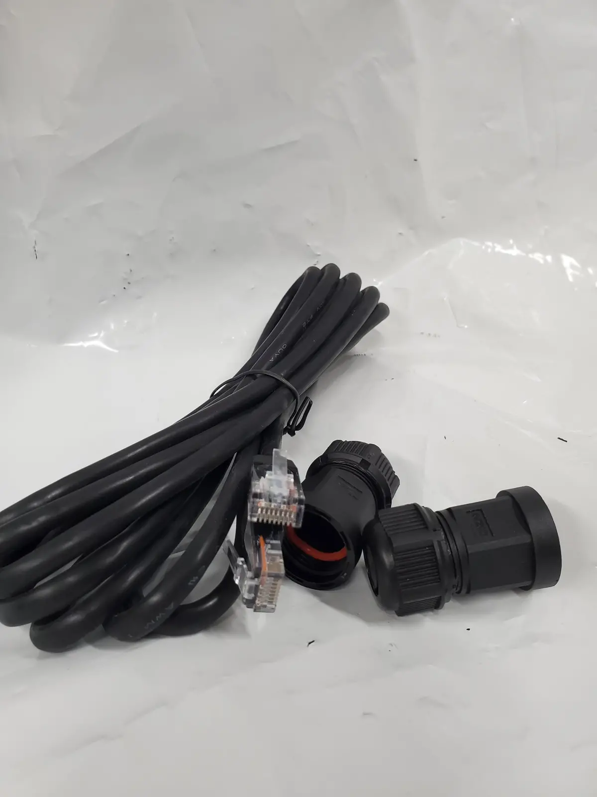 Rj45 Connector Cable With Locking End Caps 1