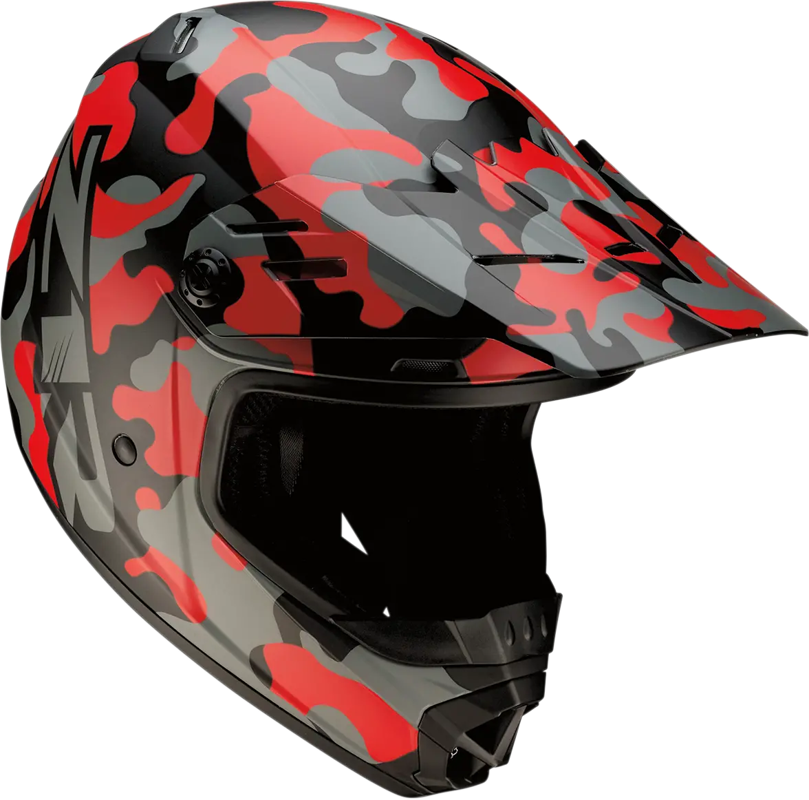 Z1R Youth Rise Camouflage Helmet – Red, Size Small (Model 0111-1264) 1