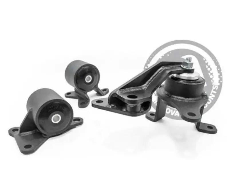 Innovative Motor Mounts For 1998–2002 Honda Accord F-Series — Black Steel With 85A Durometer Bushings 1