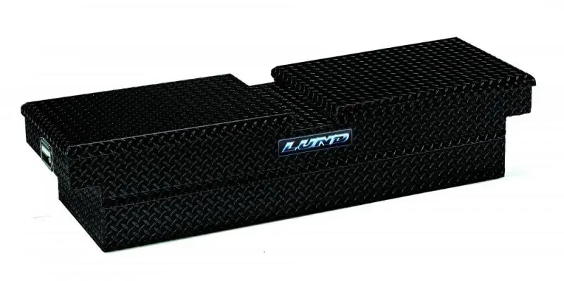 Lund Universal Aluminum Cross-Bed Truck Box – Economy Series, Matte Black Finish 1