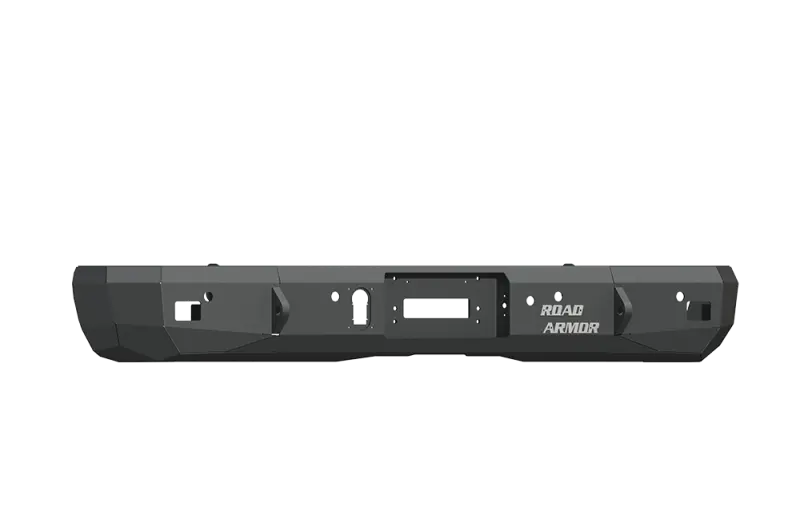 Road Armor Stealth Rear Winch Bumper For 2014–2018 Chevy/Gmc 1500 Trucks – Textured Black Finish 1