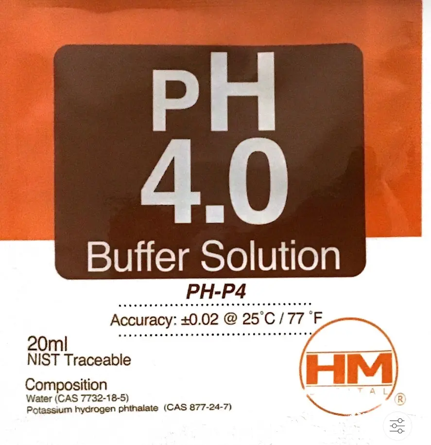 Hm Buffer Solutions Ph 4.0 20Ml 1