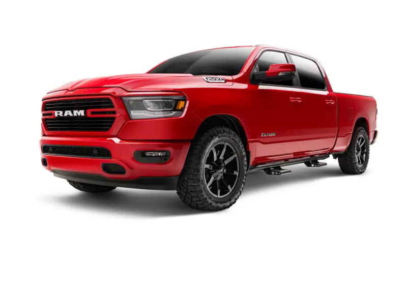 N-Fab Rkr Rocker Step System – Texas Black Powder Coat, Fits 2019 Dodge Ram 1500 Crew Cab (All Bed Lengths), 1.75" Tube 1
