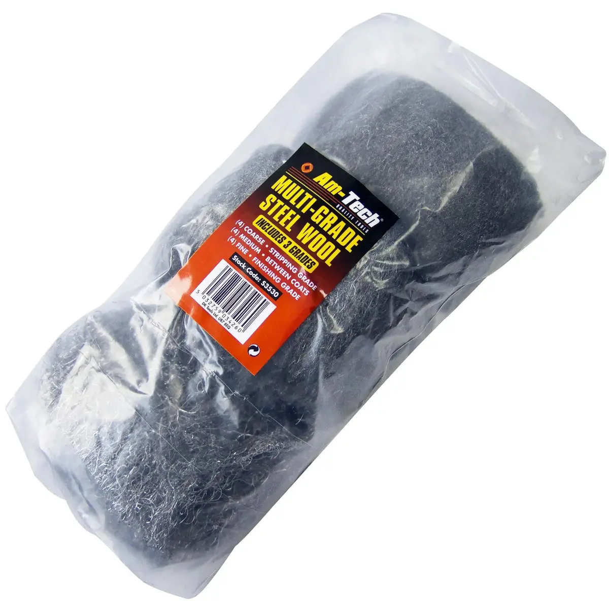 Amtech 12 Piece Multi Grade Steel Wire Wool 1