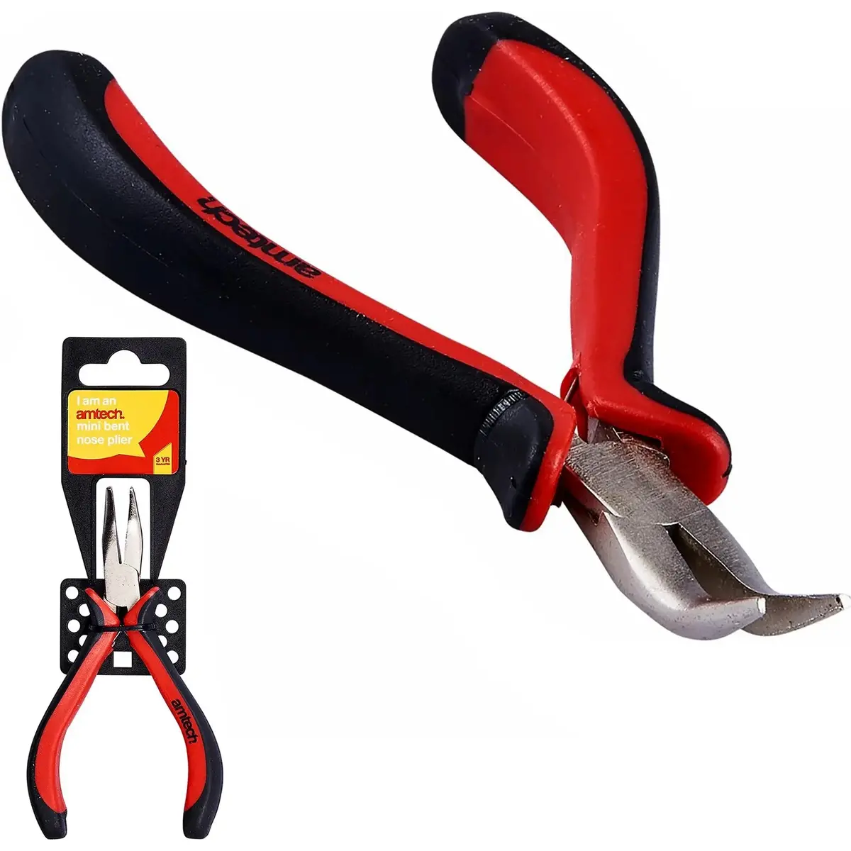 Amtech 130Mm Mini Bent Nose Pliers 1