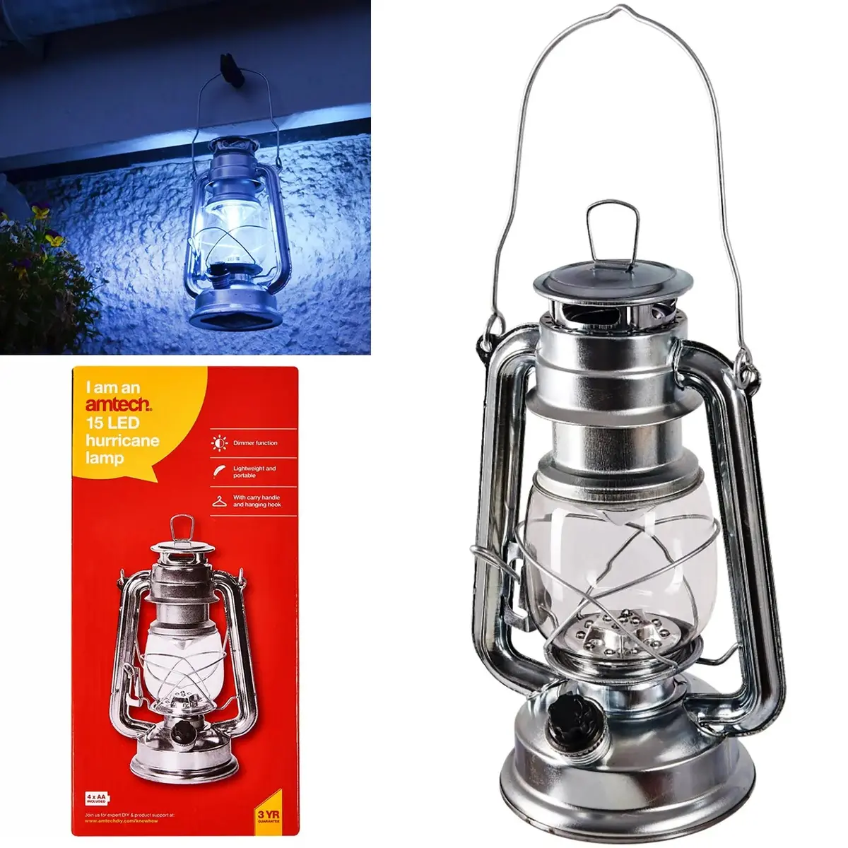 Amtech 15 Led Hurricane Lamp Super Bright Torch 1