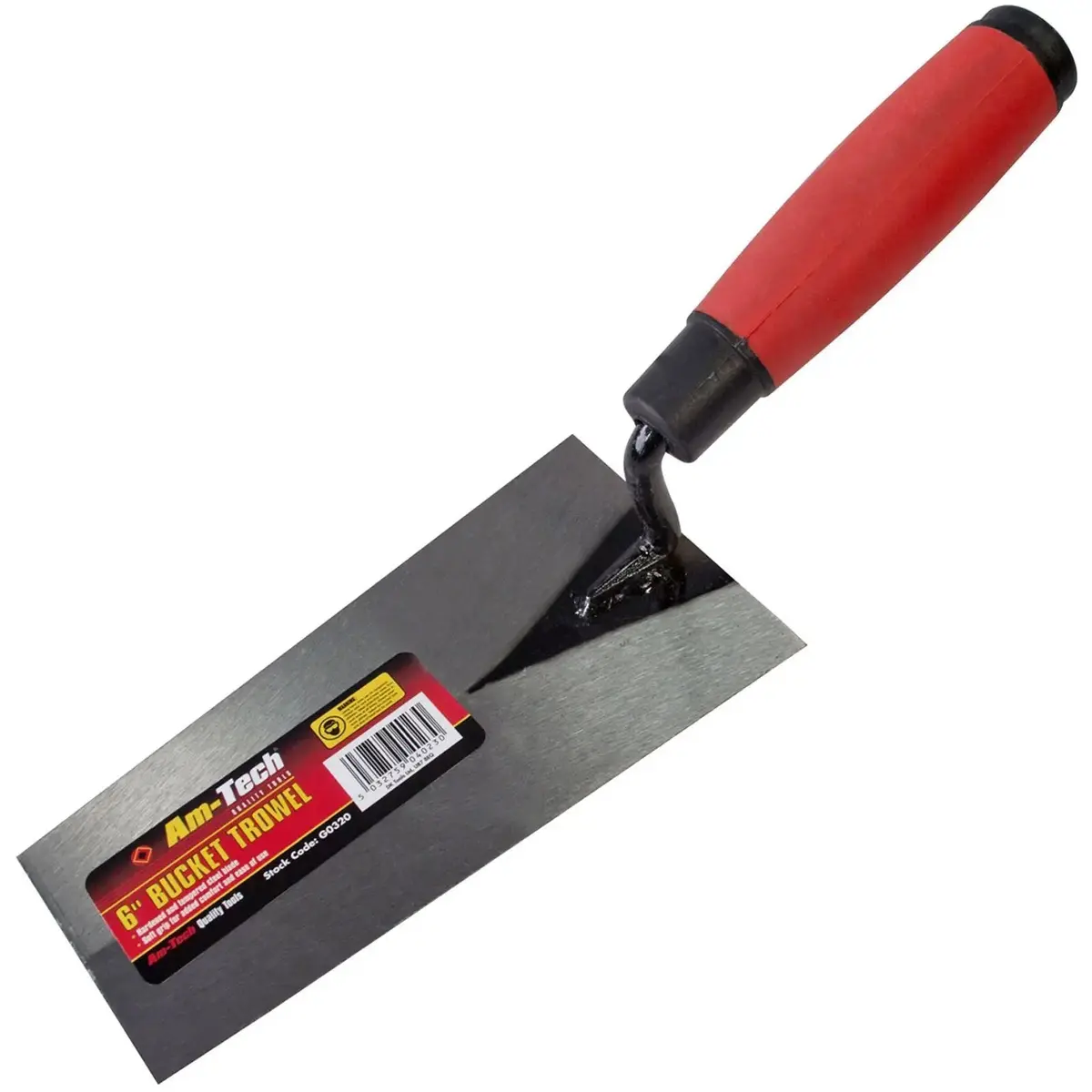 Amtech 150Mm (6") Bucket Trowel With Soft Grip Handle 1