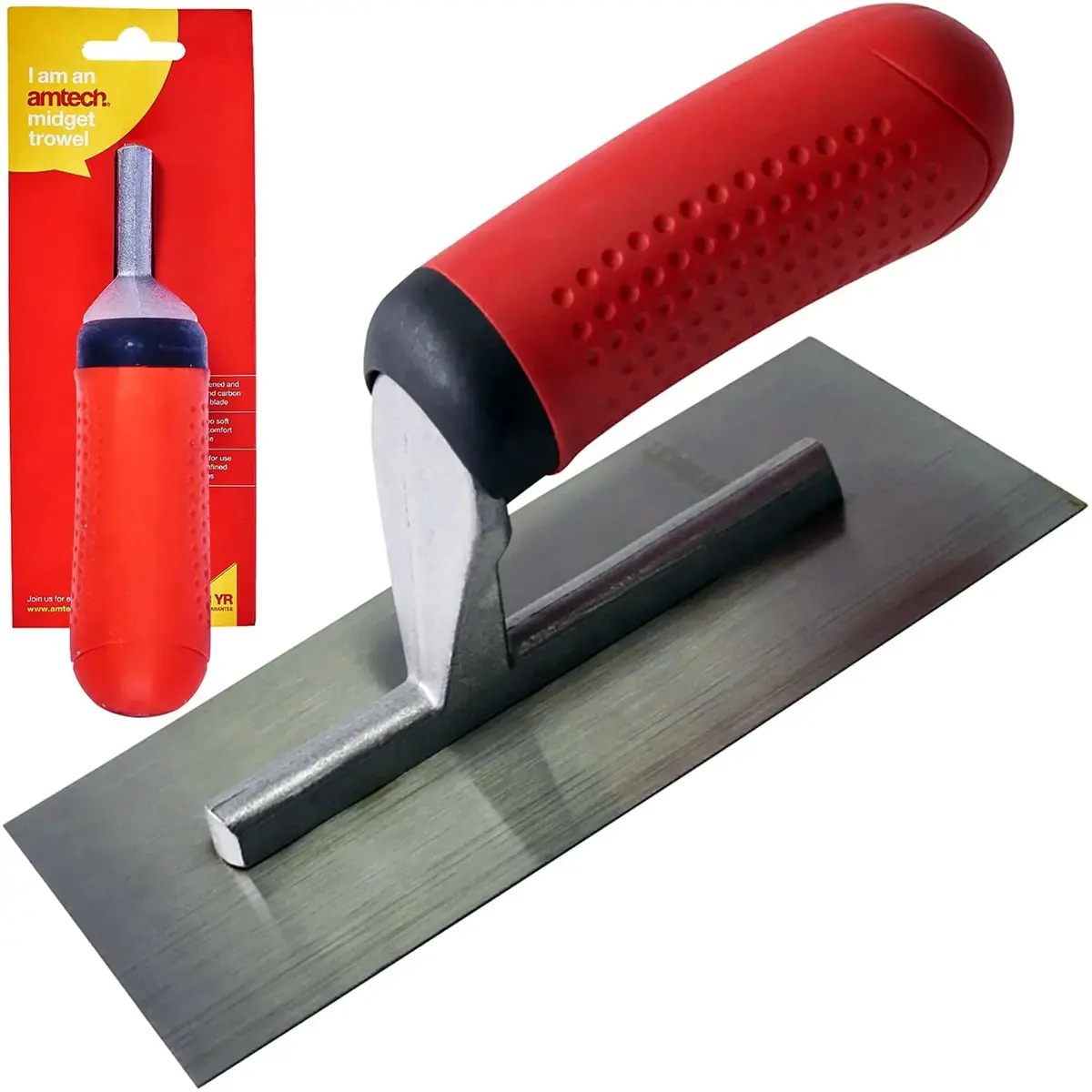 Amtech 175 X 75Mm Midget Trowel With Soft Grip Handle 1