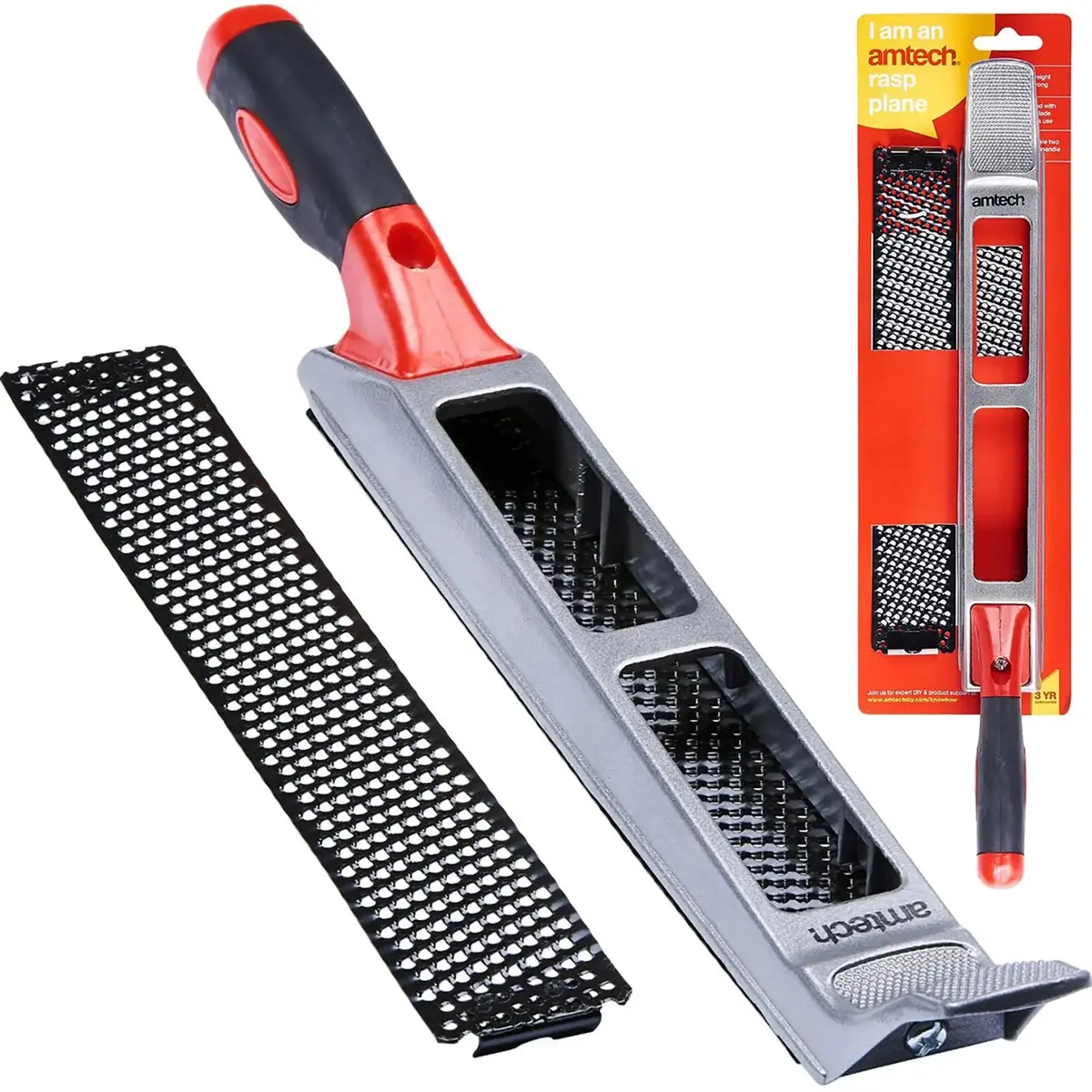 Amtech 250Mm X 40Mm Rasp Plane With Spare Blade 1