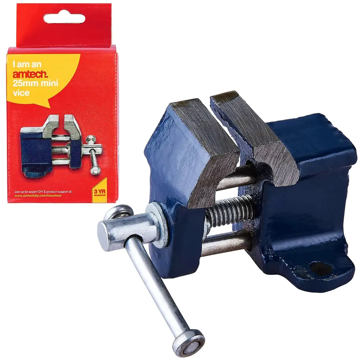 Amtech 25Mm Cast Iron Mini Baby Vice 1