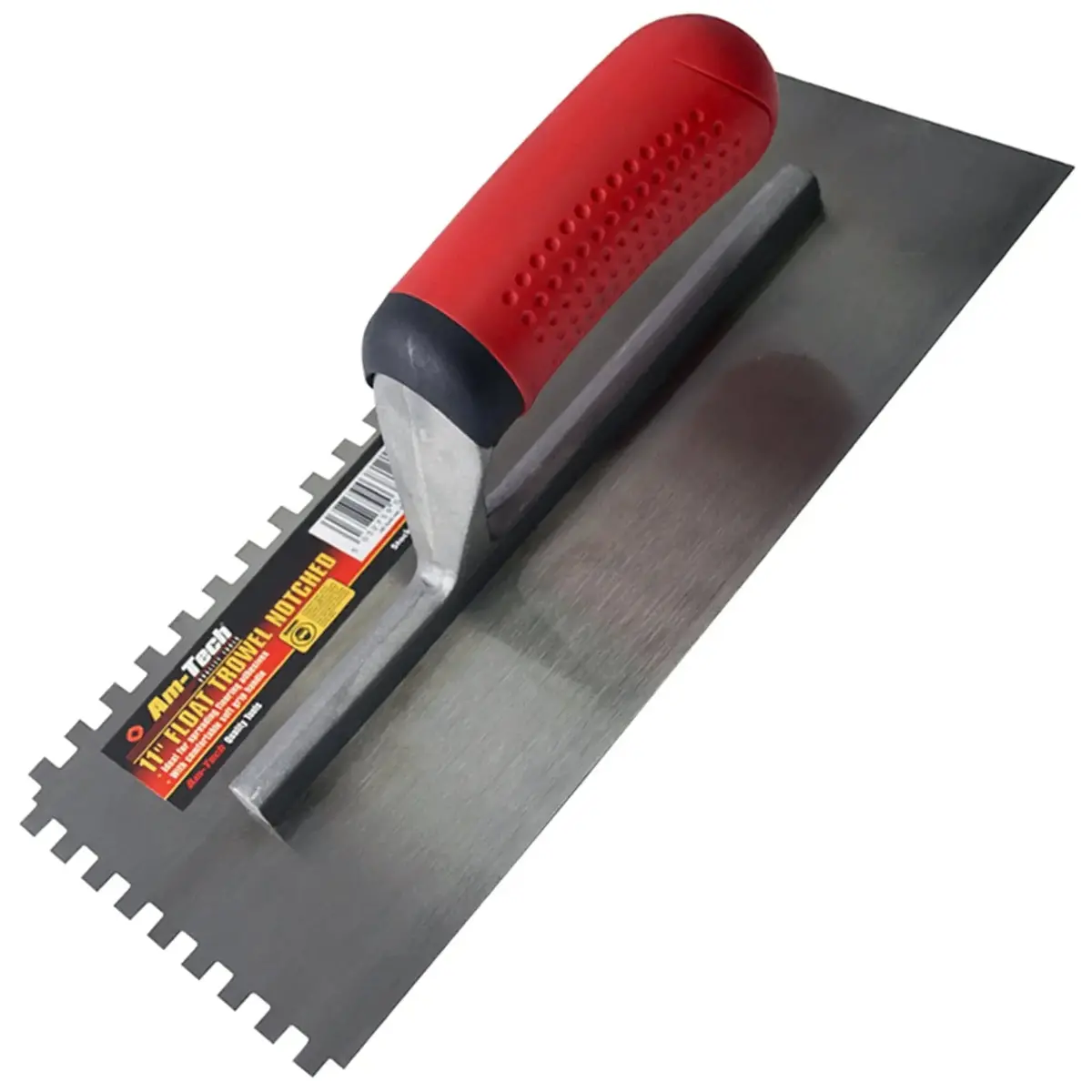 Amtech 275Mm (11") Notched Float Trowel With Soft Grip Handle 1