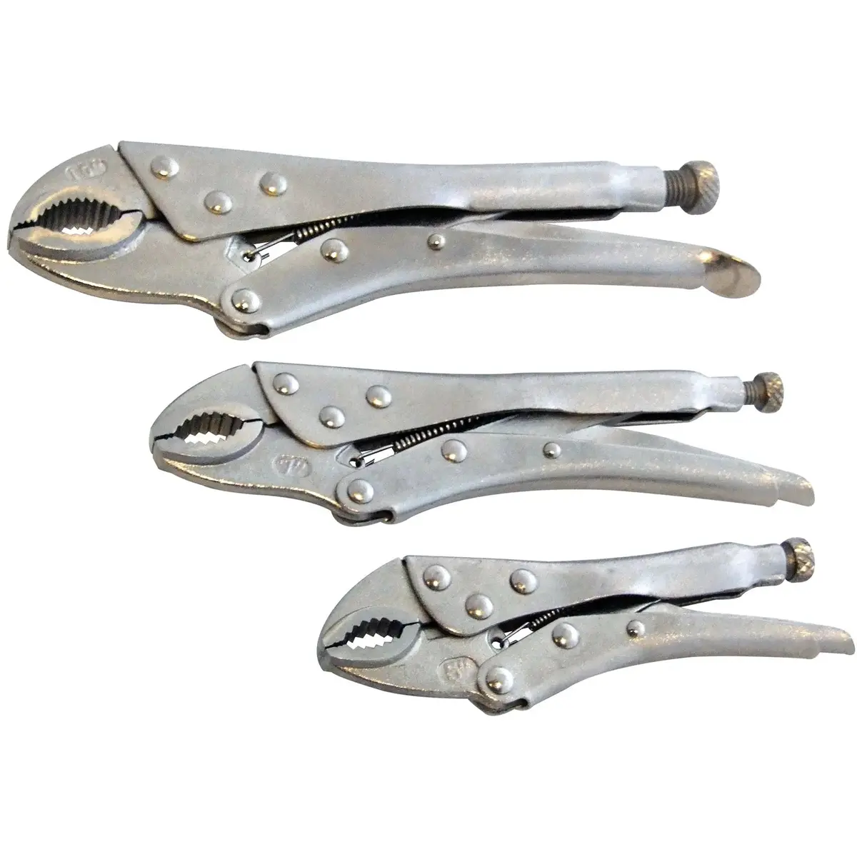Amtech 3 Piece Locking Mole Grip Plier Set 5" 7" 10" 1