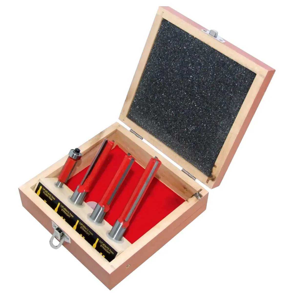 Amtech 4 Piece Kitchen Router Bit Set 1/4" And 1/2" Shank 1