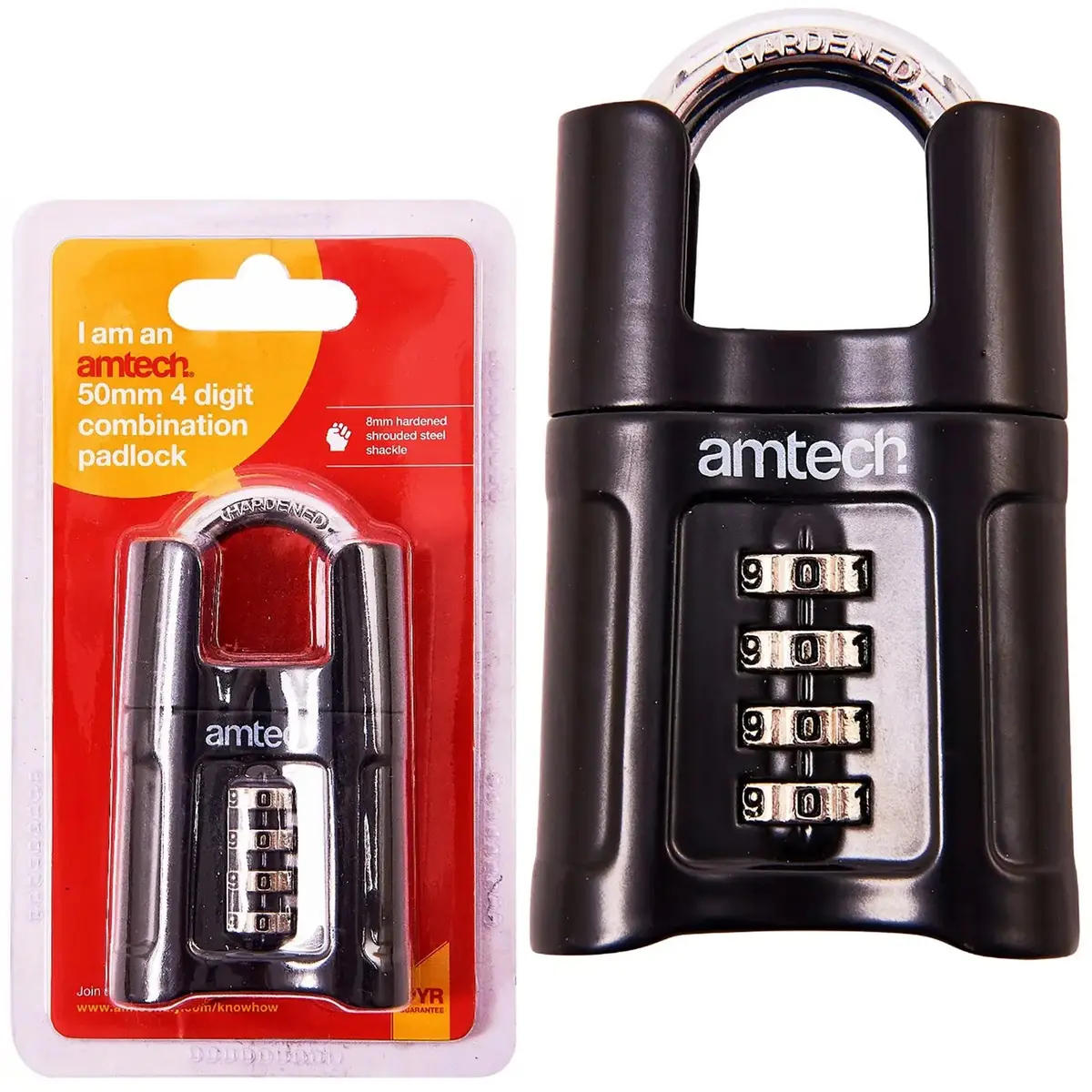 Amtech 50Mm 4 Digit Combination Padlock 1