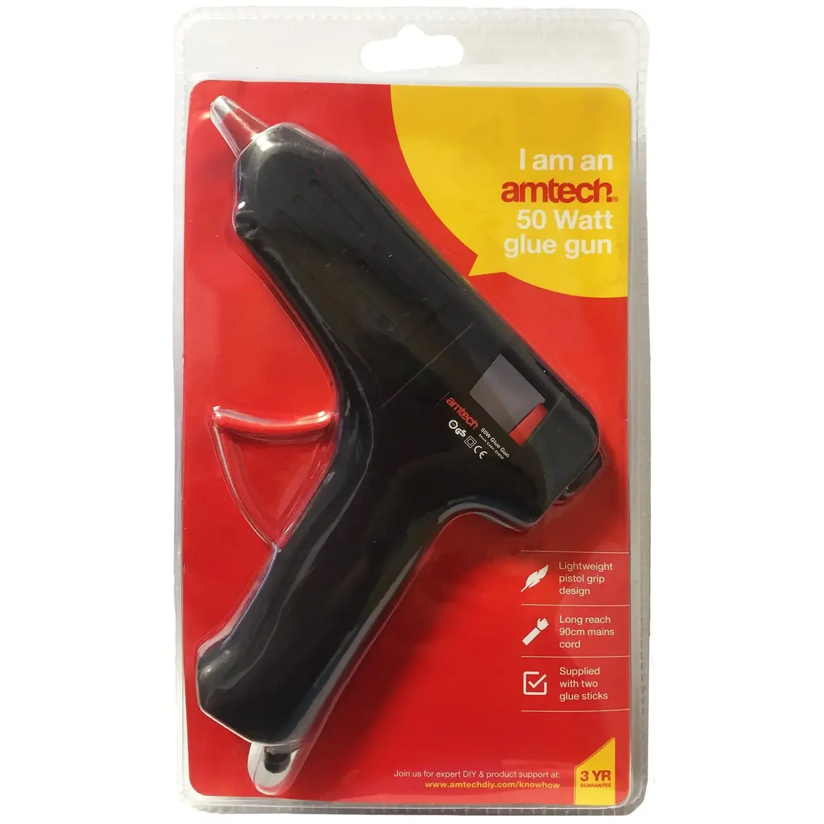 Amtech 50W Glue Gun With 2 Glue Sticks 1