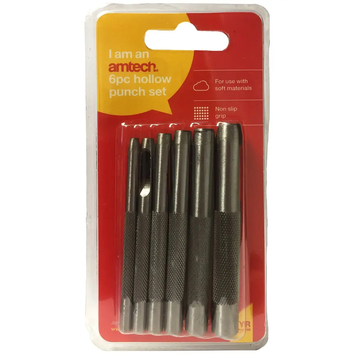 Amtech 6 Piece Hollow Punch Set 3-8Mm 1