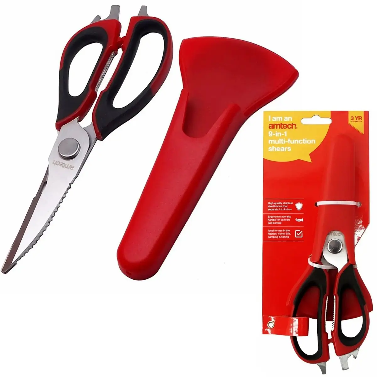 Amtech 9-In-1 Multi-Function Shears 9" (230Mm) 1