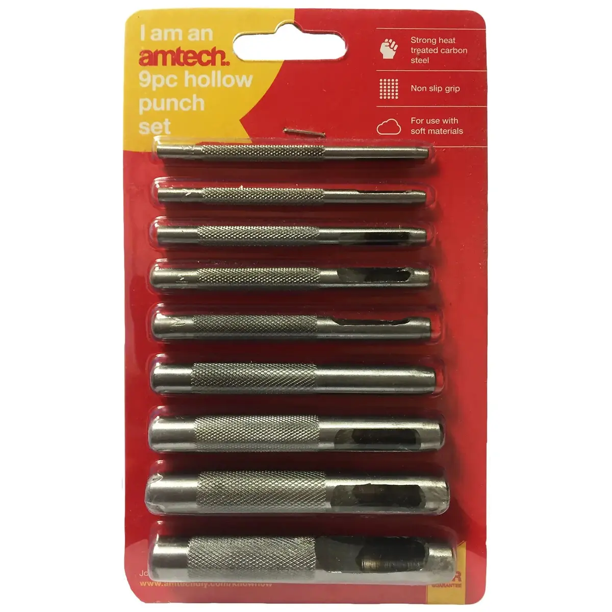 Amtech 9 Piece Hollow Punch Set 2.5-10Mm 1