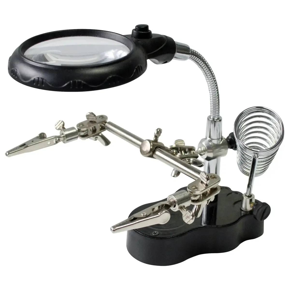 Amtech Helping Hand Magnifier With 2 Led Lights 1