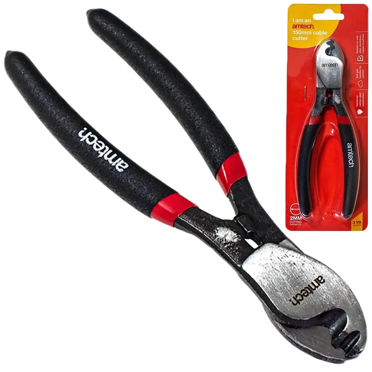 Amtech Mini Cable Cutter 150Mm 6" Cutting Pliers 1