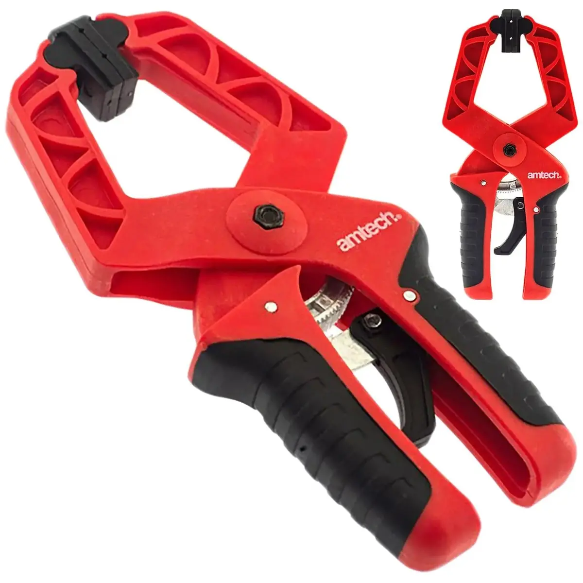 Amtech Ratchet Clamp 225Mm (9") With Soft Grip Handle 1