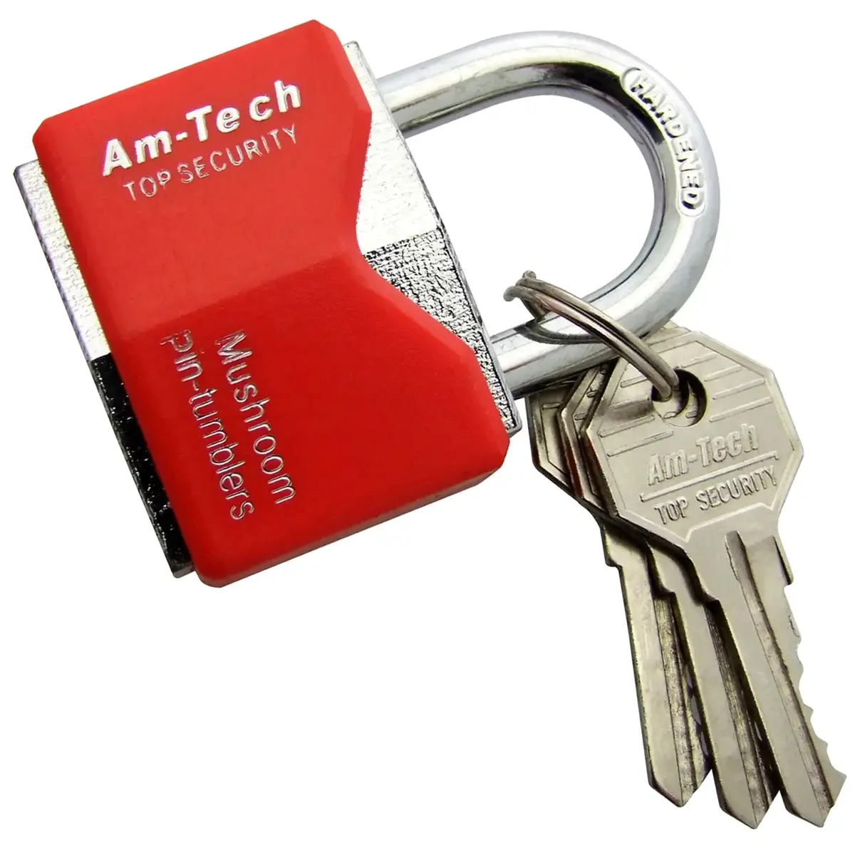 Amtech Rhombic Chrome Plated Padlock With Plastic Cover 1