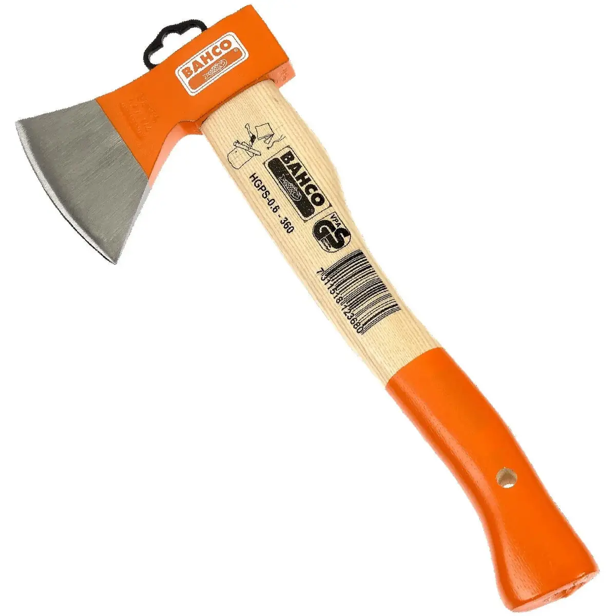 Bahco Camping Axe With Curved Ash Wood Handle 800G 28Oz 1
