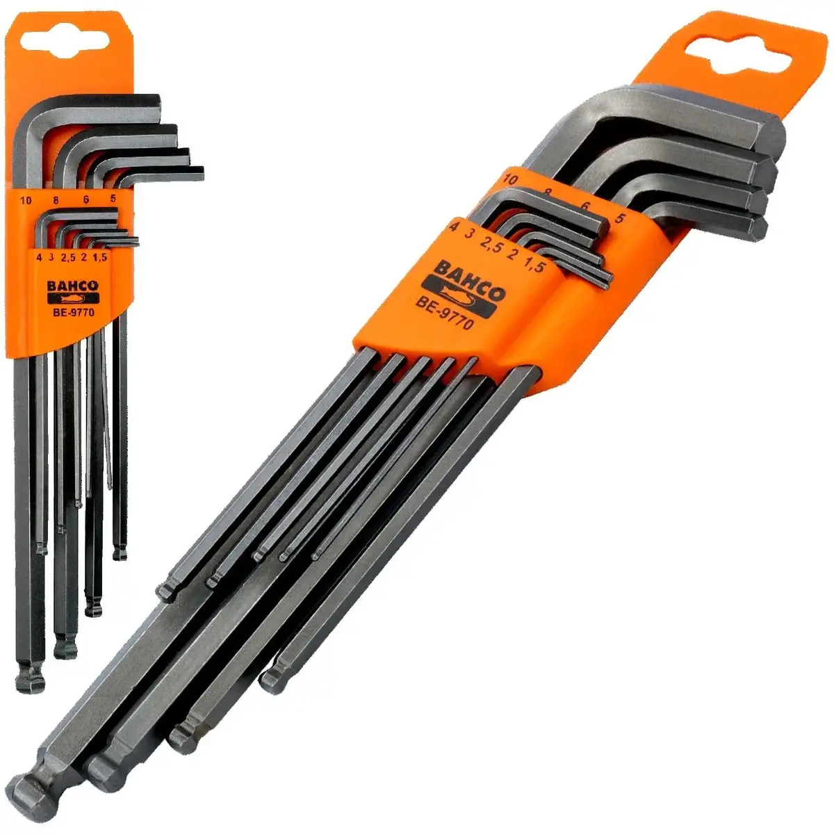 Bahco Hex Key Set 9 Piece 1.5Mm-10Mm Ball End 1