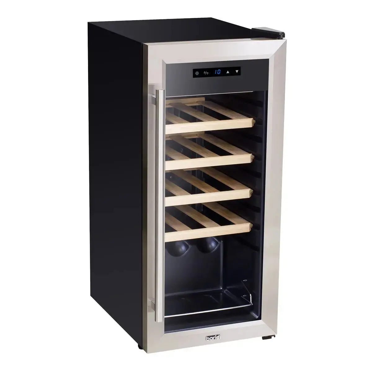 Baridi 18 Bottle Wine Fridge Cooler & Touch Control, Led Light, Stainless Steel 1