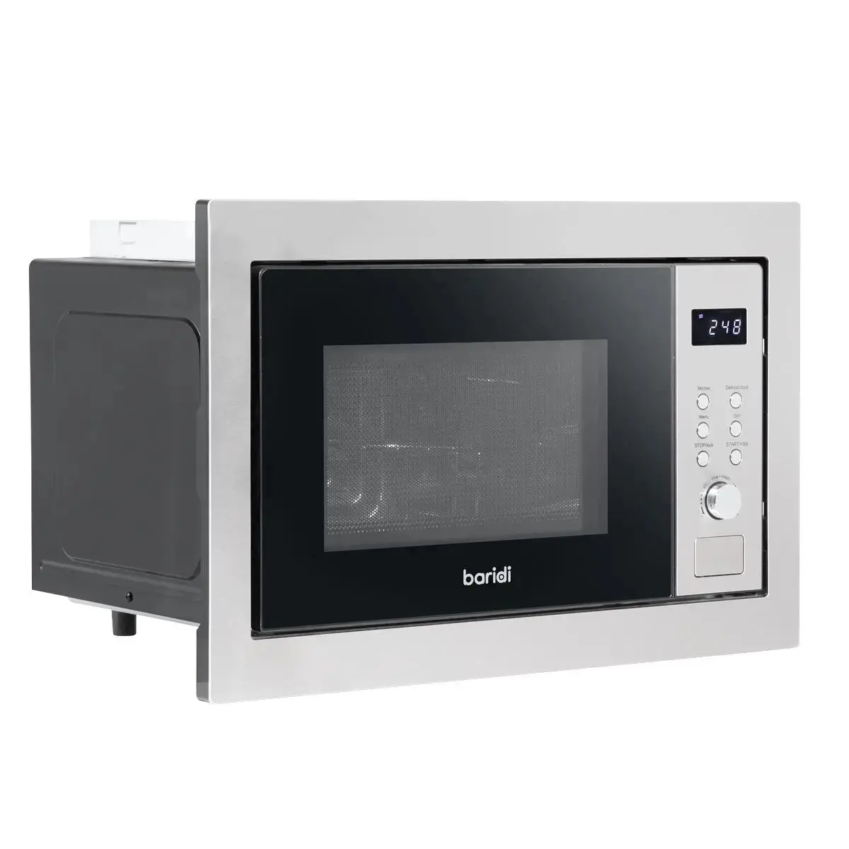 Baridi 25L Integrated Microwave Oven With Grill, 900W, Stainless Steel 1