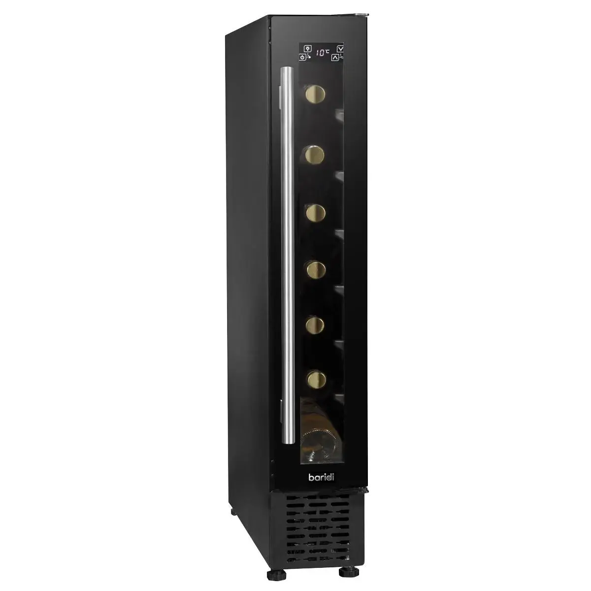 Baridi 7 Bottle 15Cm Slim Wine Cooler With Digital Touchscreen Controls, Black 1