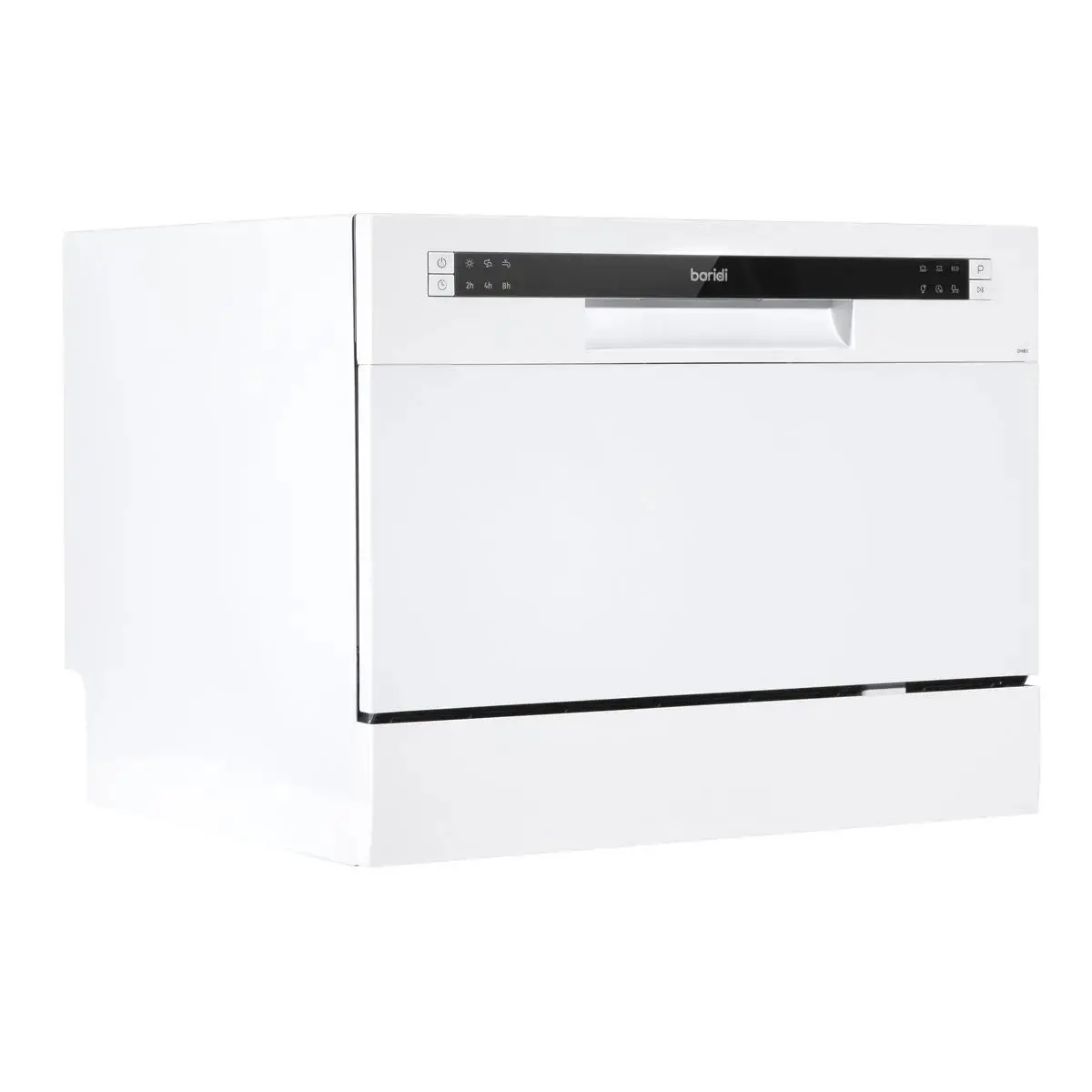 Baridi Compact Tabletop Dishwasher 6 Place Settings, 6 Programmes, Low Noise, 6.5L Cycle, Start Delay - White 1