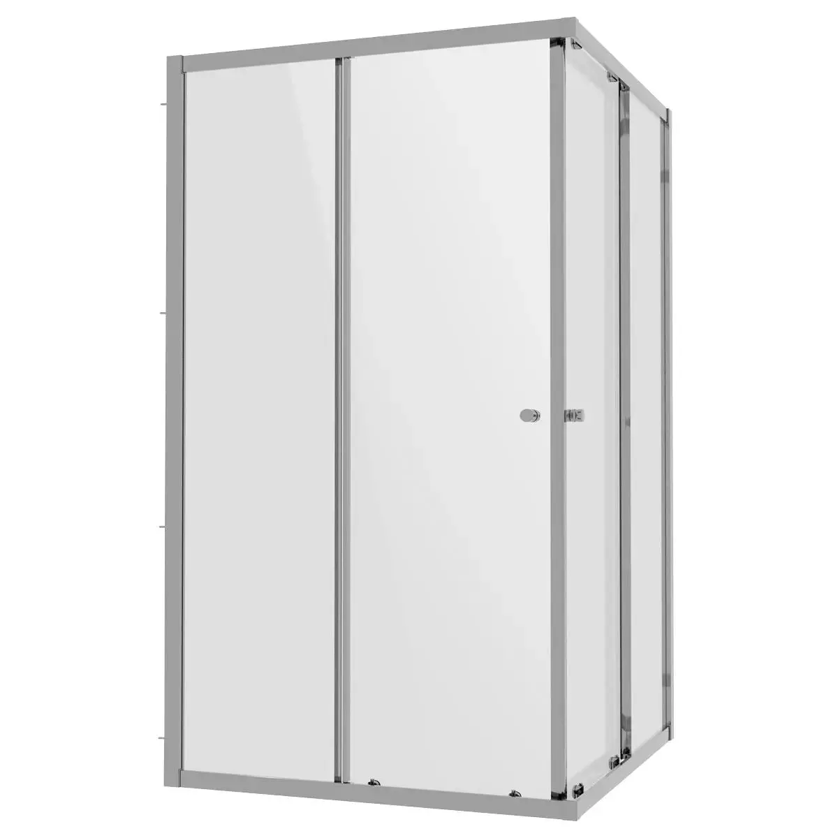 Baridi Corner Shower Entry Enclosure 1000 X 800 X 1850Mm With 6Mm Tempered Glass - Chrome 1