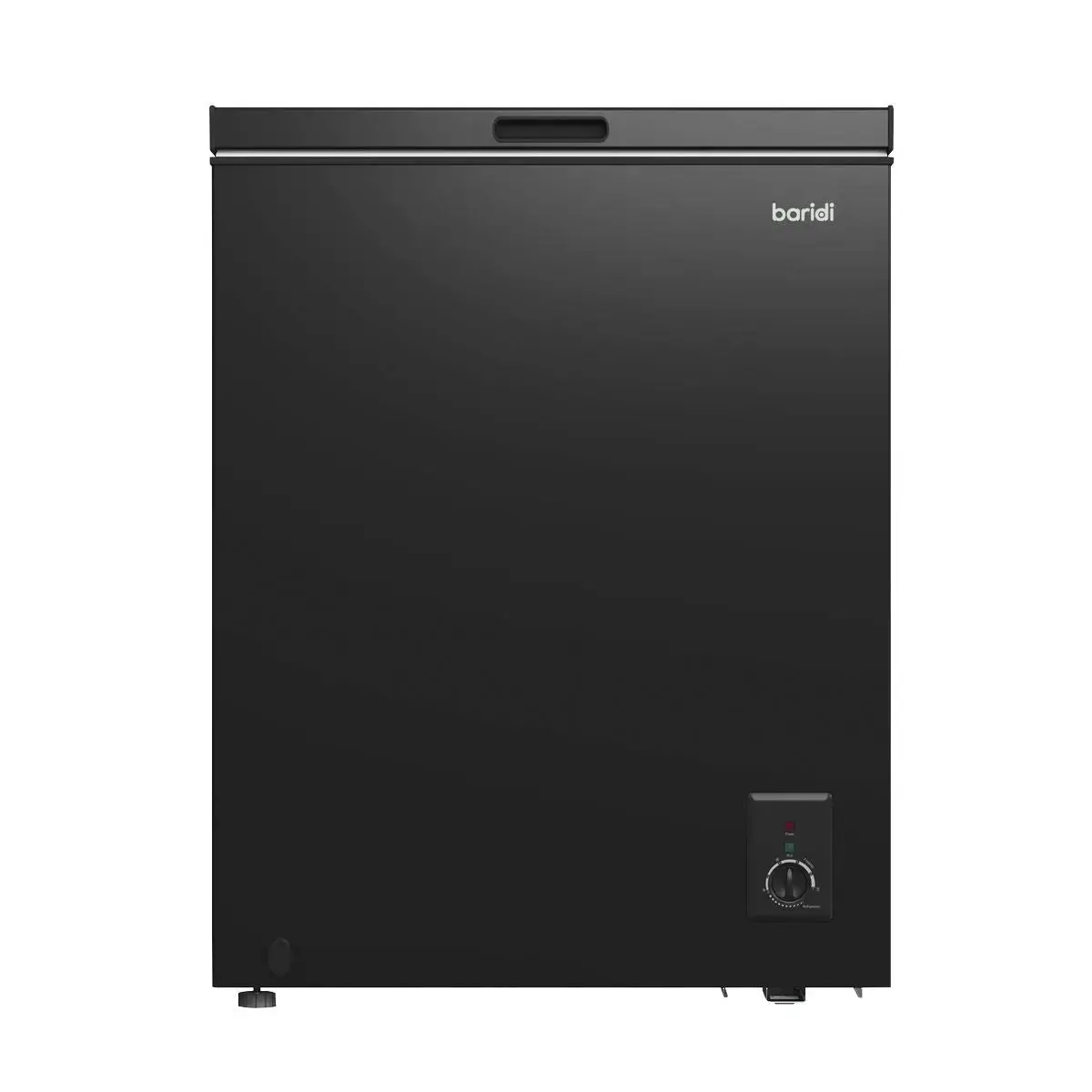 Baridi Freestanding Chest Freezer, 142L Capacity, Garages And Outbuilding Safe, -12 To -24°C Adjustable Thermostat With Refrigeration Mode, Black 1