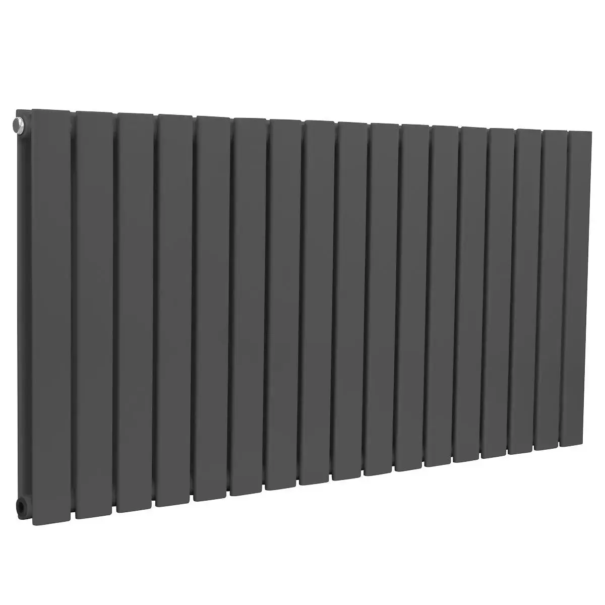 Baridi Horizontal Radiator Contemporary Double Flat Panel Design 600 X 1190Mm – Anthracite 1