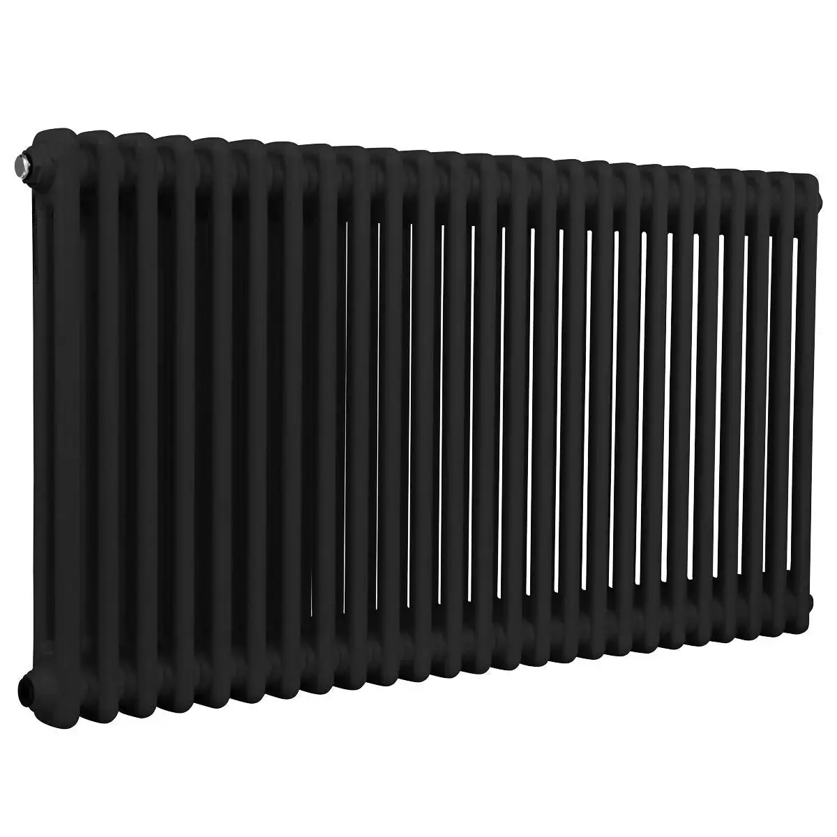 Baridi Horizontal Traditional 2 Column Radiator 600 X 1147Mm – Black 1