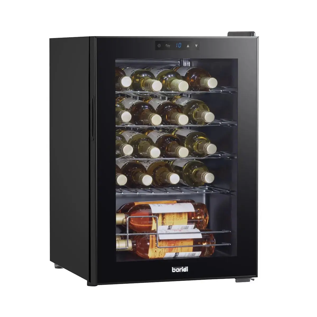 Baridi Wine Cooler/Fridge, Digital Touchscreen Controls, Led Light, 20 Bottle - Black 1