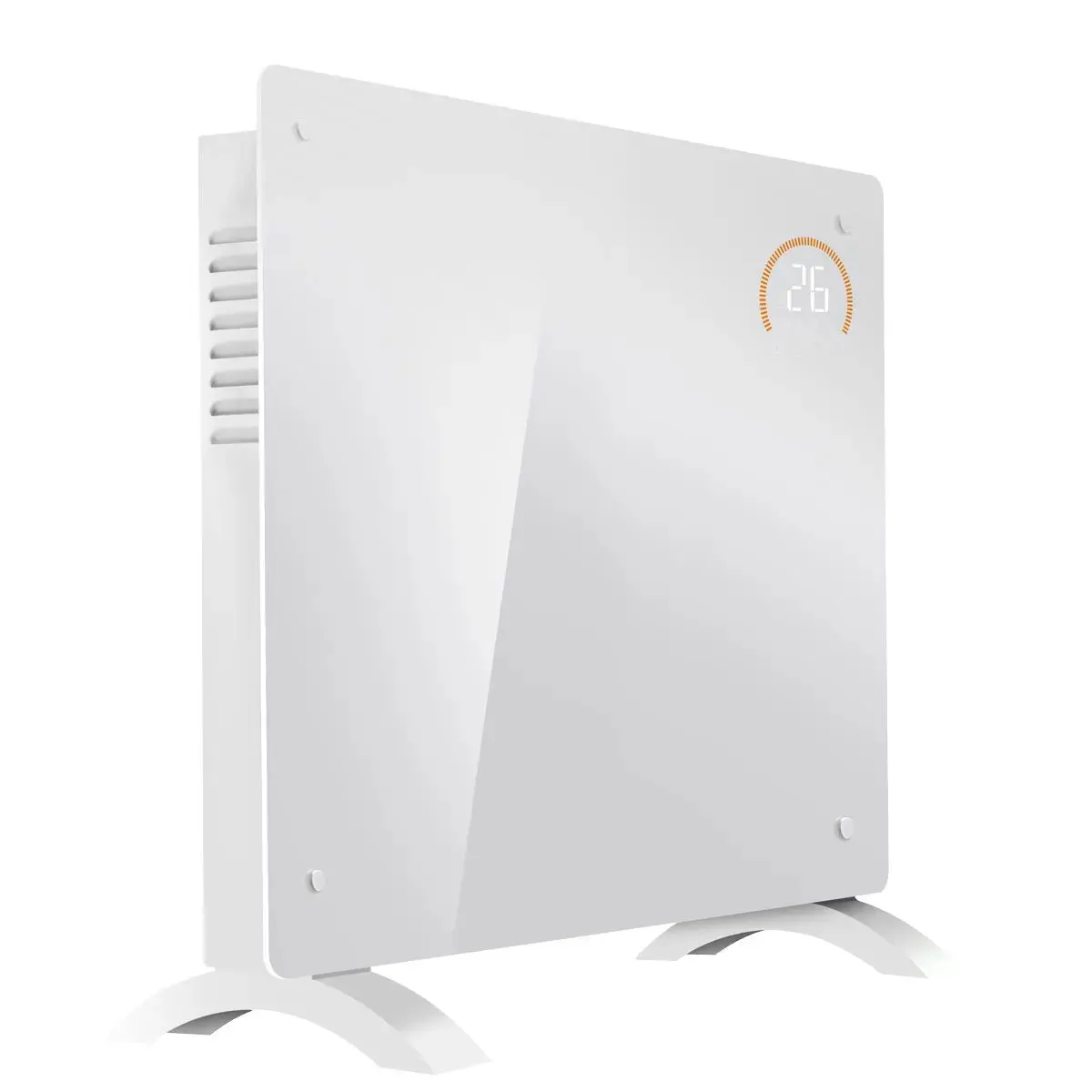 Baridi, Electric Glass Panel Heater, 1000W, Wi-Fi Enabled, White - Dh136 1
