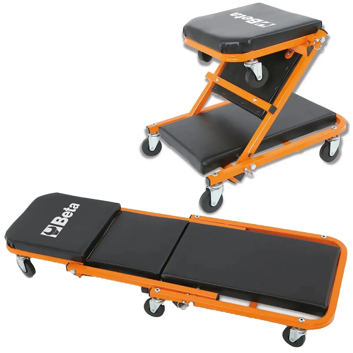 Beta Tools Mechanics Creeper And Seat 2 In 1 Steel Frame 3002 1