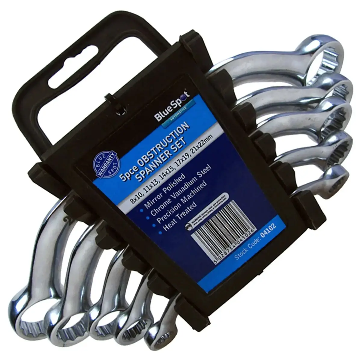 Bluespot 5 Piece Obstruction Spanner Set 8-22Mm 1