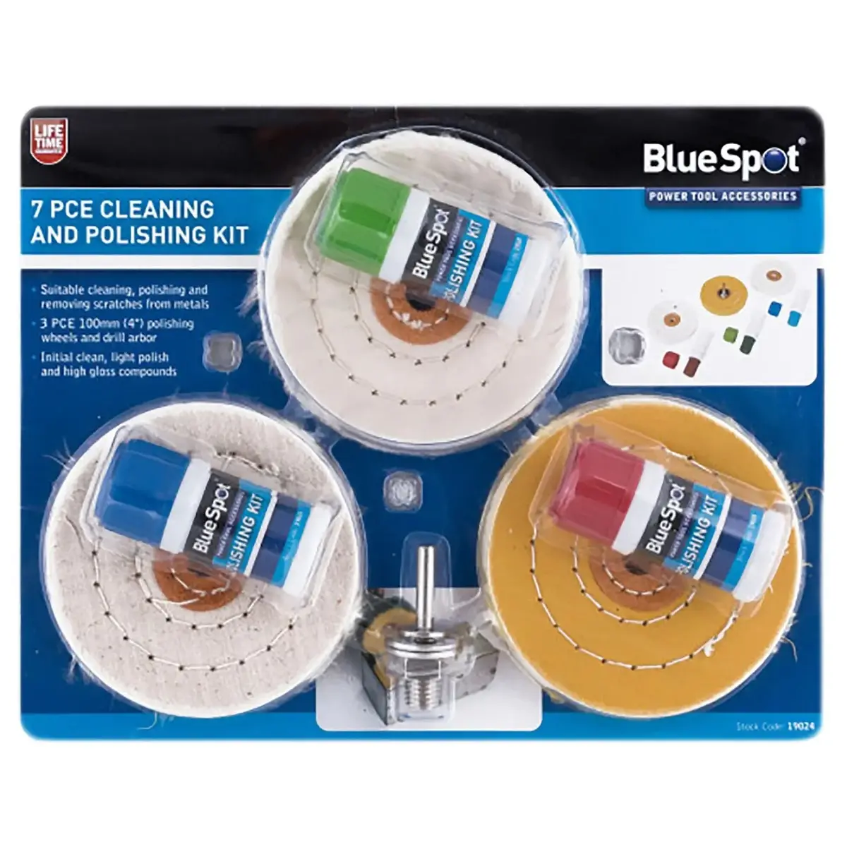 Bluespot 7 Piece Cleaning And Polishing Kit 1
