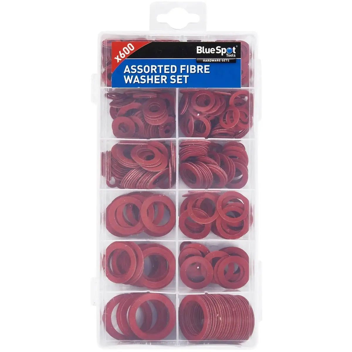 Bluespot Assorted Fibre Washer Set 600Pc 1